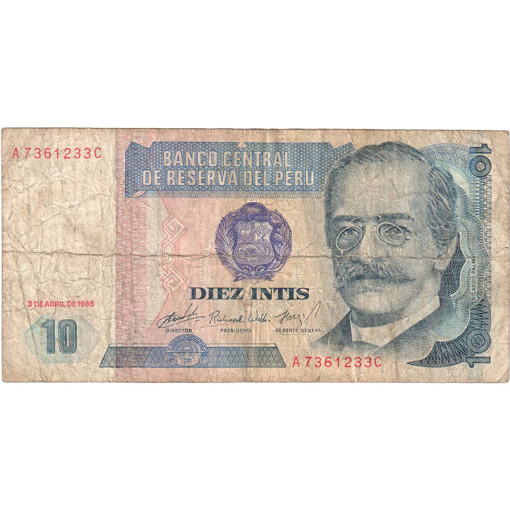 peru, 
  
  10 Intis, 
  
  1985-04-03