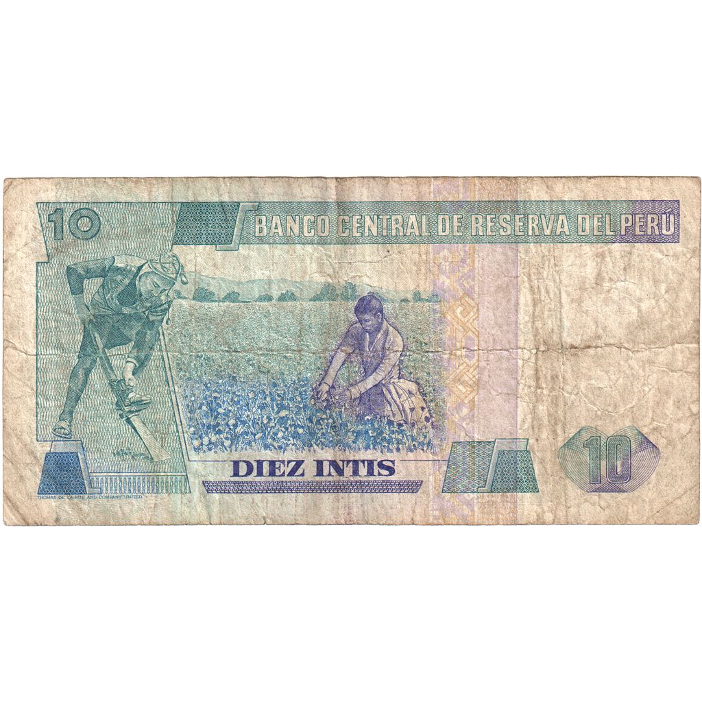 peru, 
  
  10 Intis, 
  
  1985-04-03