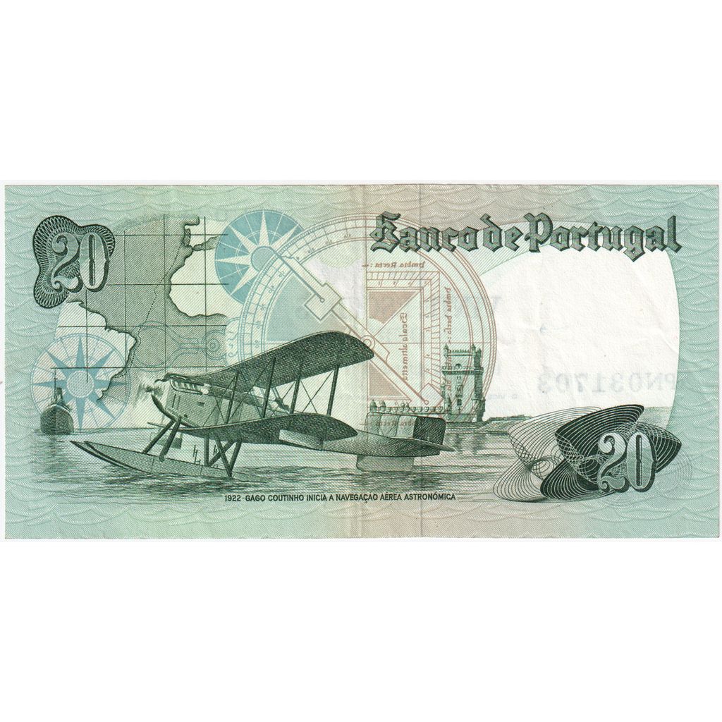 Portugalsko, 
  
  20 Escudos, 
  
  1978-09-13