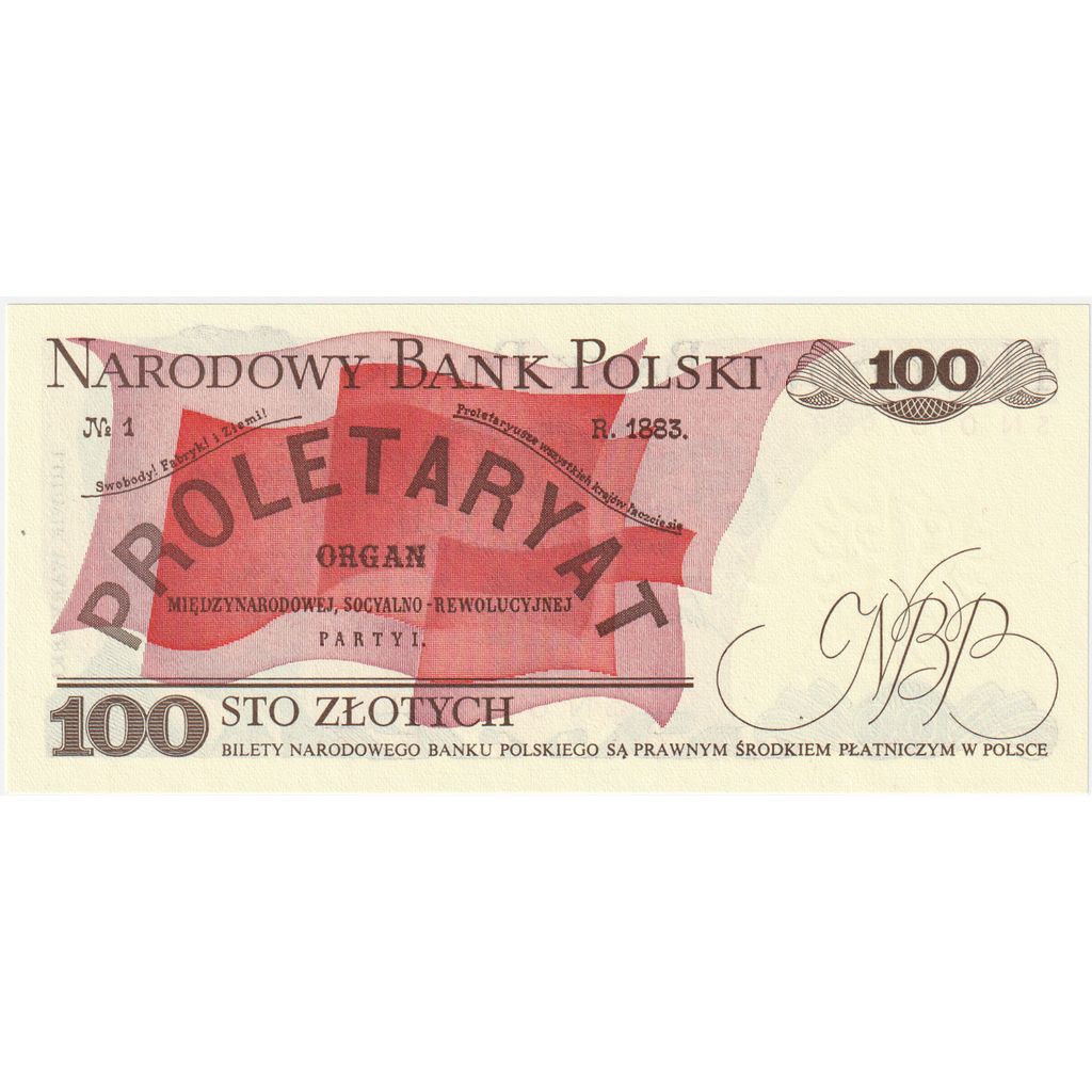 Poľsko, 
  
  100 zlotých, 
  
  1986-06-01