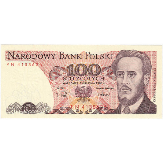 Poľsko, 
  
  100 zlotých, 
  
  1988-05-01