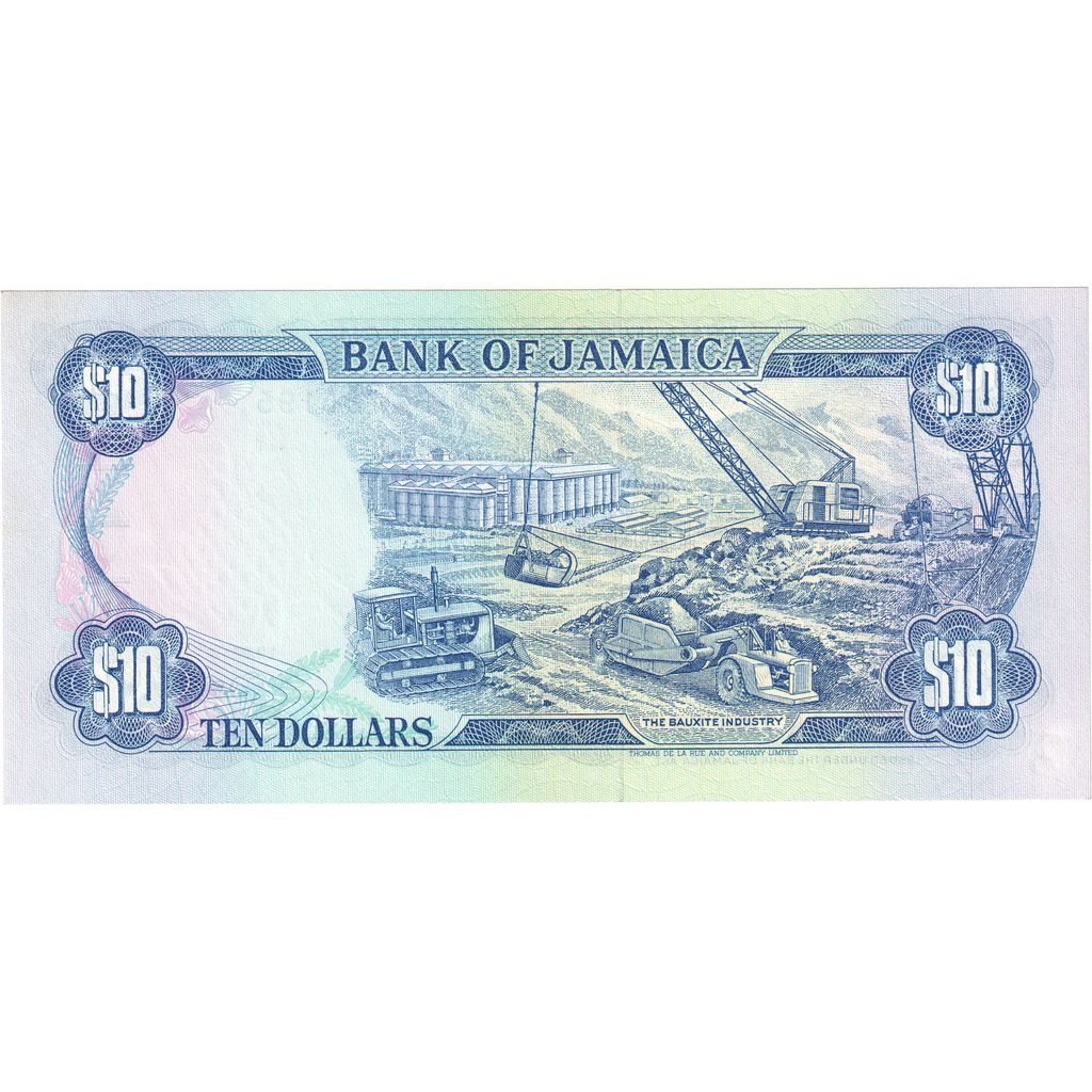 jamajka, 
  
  10 dolárov, 
  
  1987-09-01