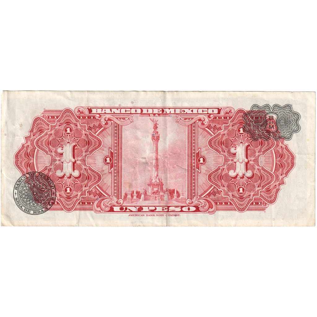 Mexiko, 
  
  1 peso, 
  
  1969-08-27