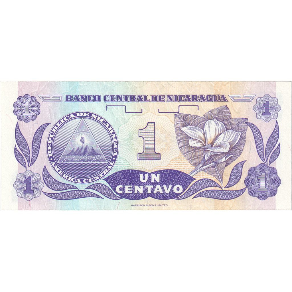 Nikaragua, 
  
  1 Centavo, 
  
  UNC(65-70)