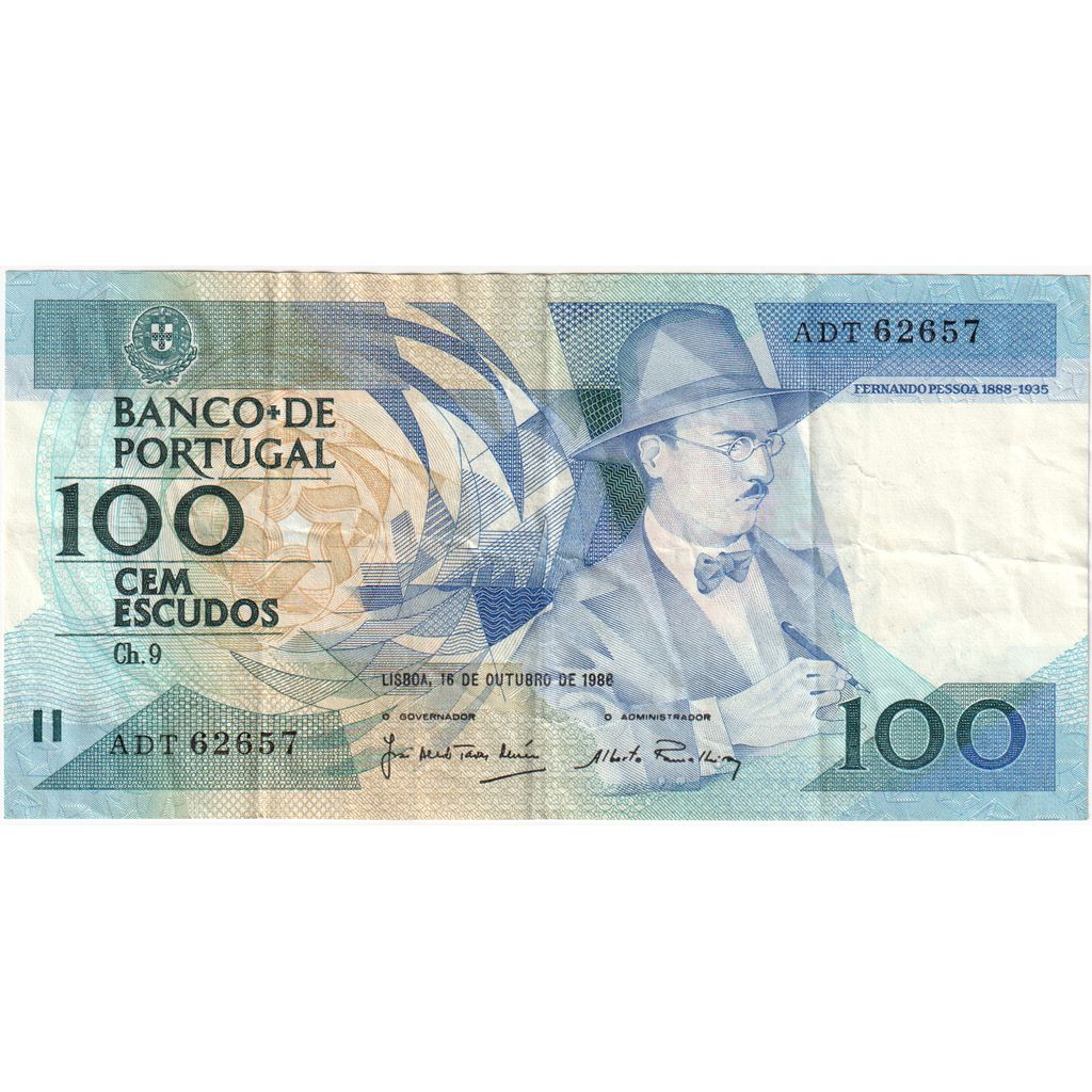 Portugalsko, 
  
  100 Escudos, 
  
  1988-11-24