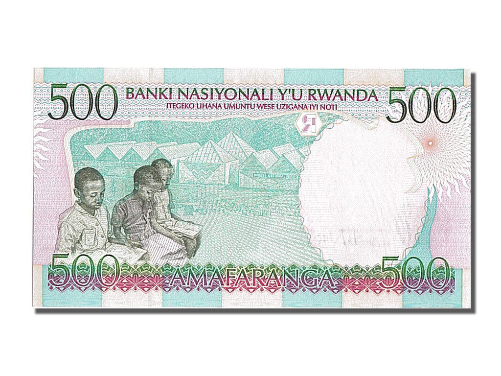 bankovka, 
  
  Rwanda, 
  
  500 frankov