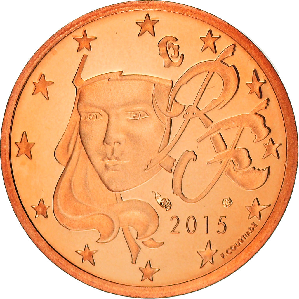 Francúzsko, 
  
  2 euro centy, 
  
  2015