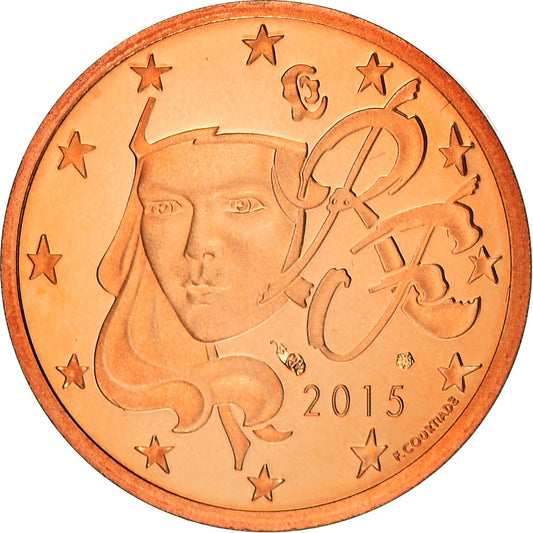 Francúzsko, 
  
  2 euro centy, 
  
  2015