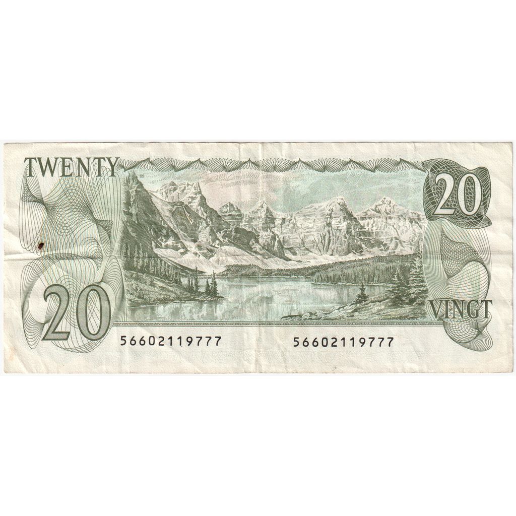 Kanada, 
  
  20 dolárov, 
  
  VF(20-25)