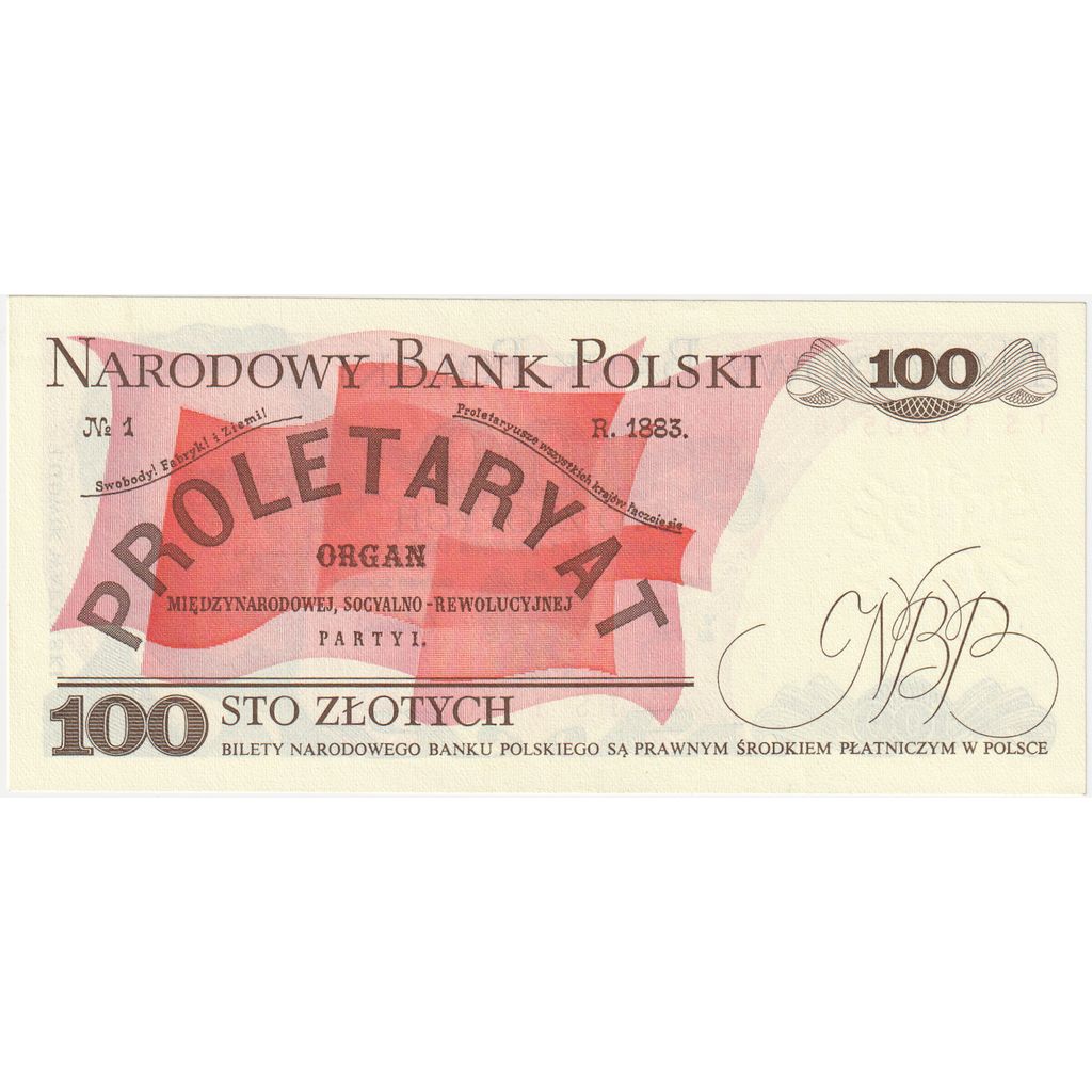 Poľsko, 
  
  100 zlotých, 
  
  1988