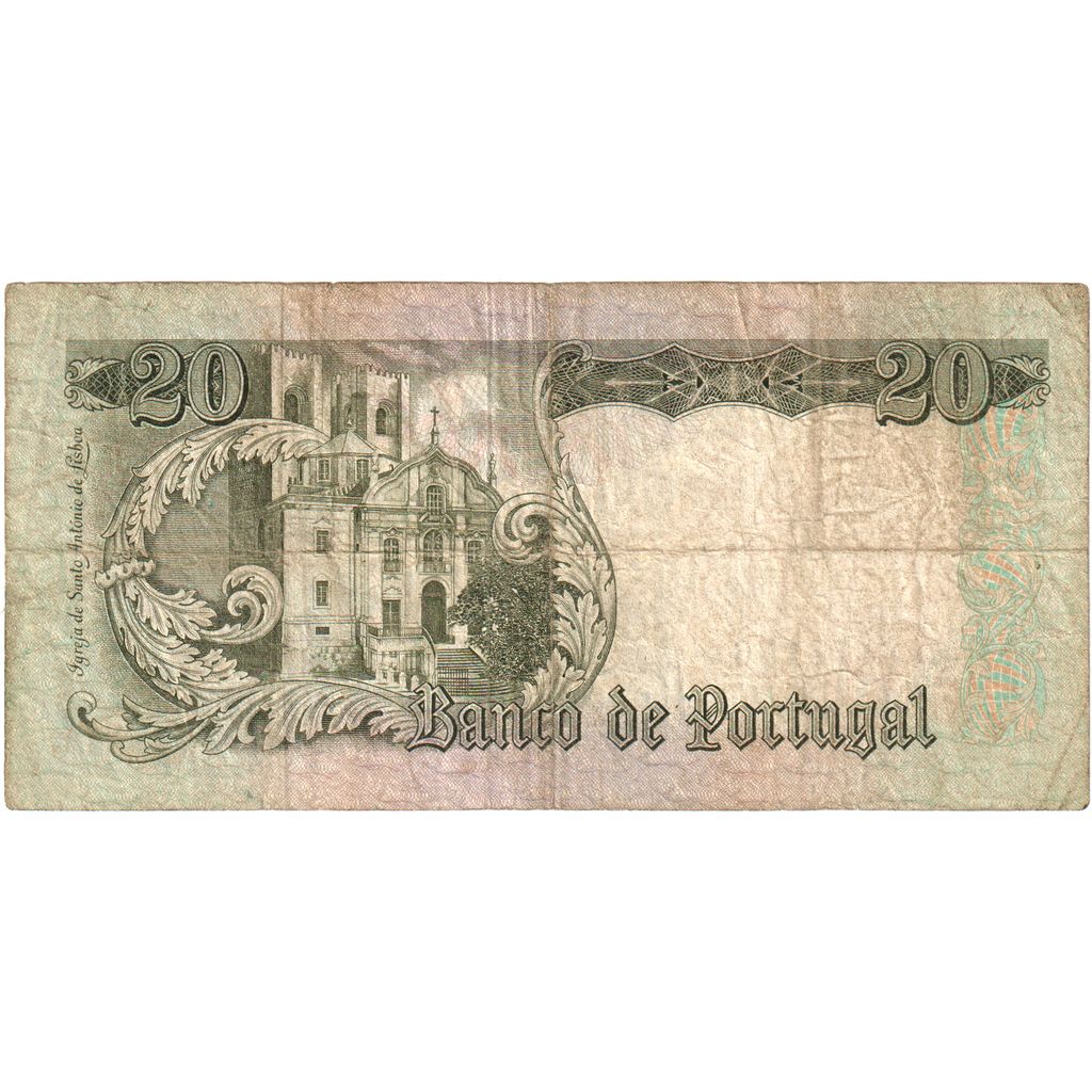 Portugalsko, 
  
  20 Escudos, 
  
  1964-05-26