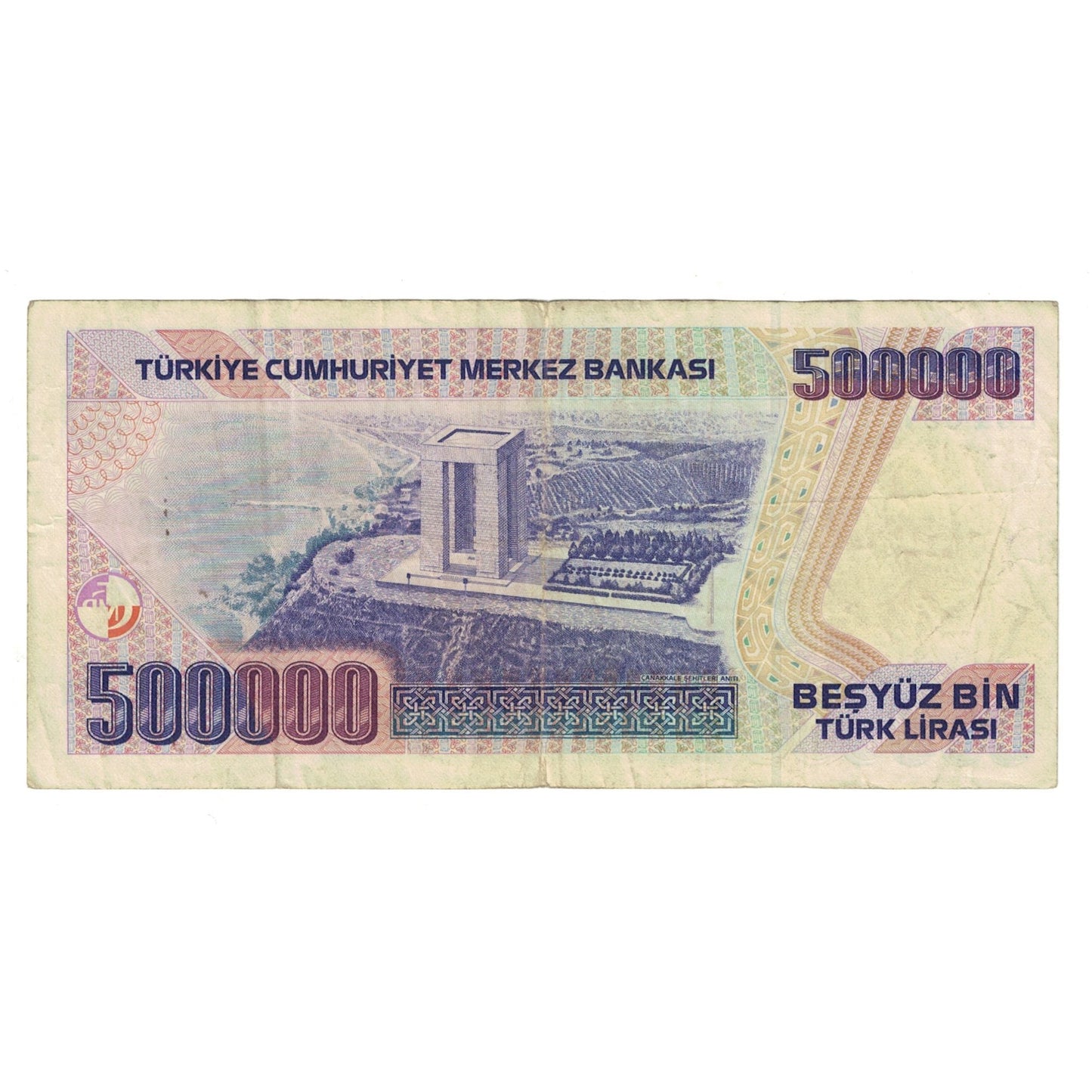 bankovka, 
  
  Turecko, 
  
  500