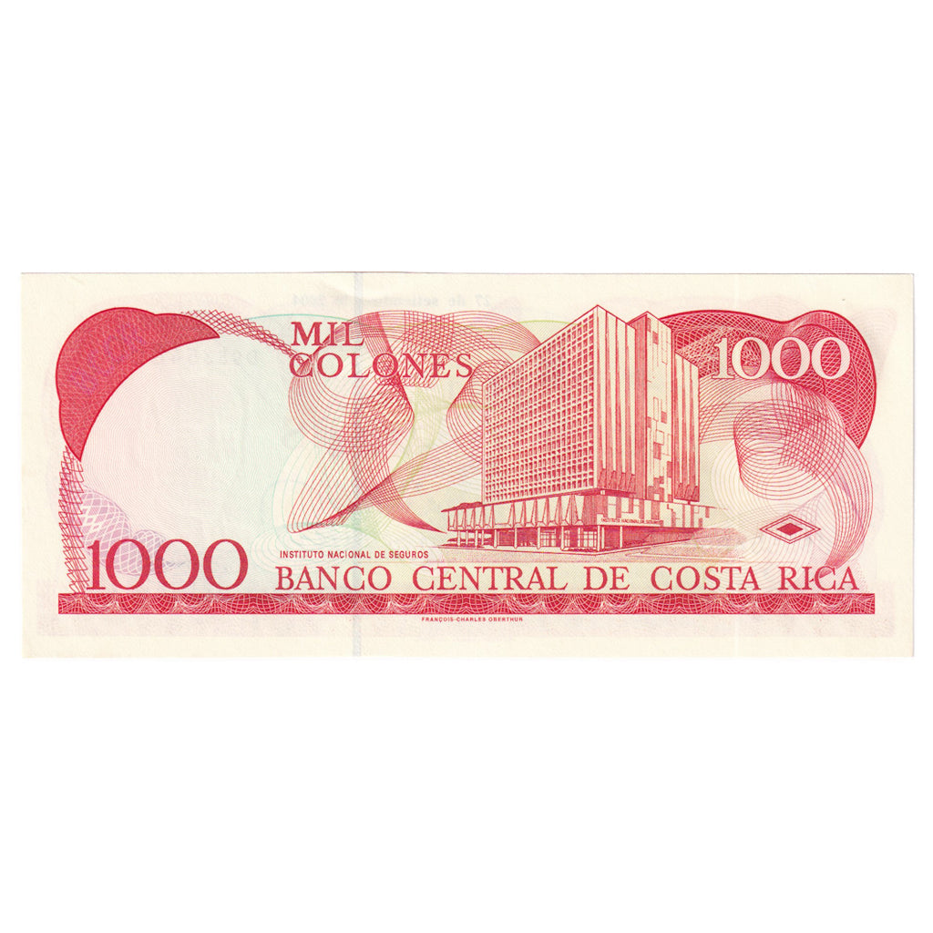 bankovka, 
  
  Kostarika, 
  
  1000 Colones