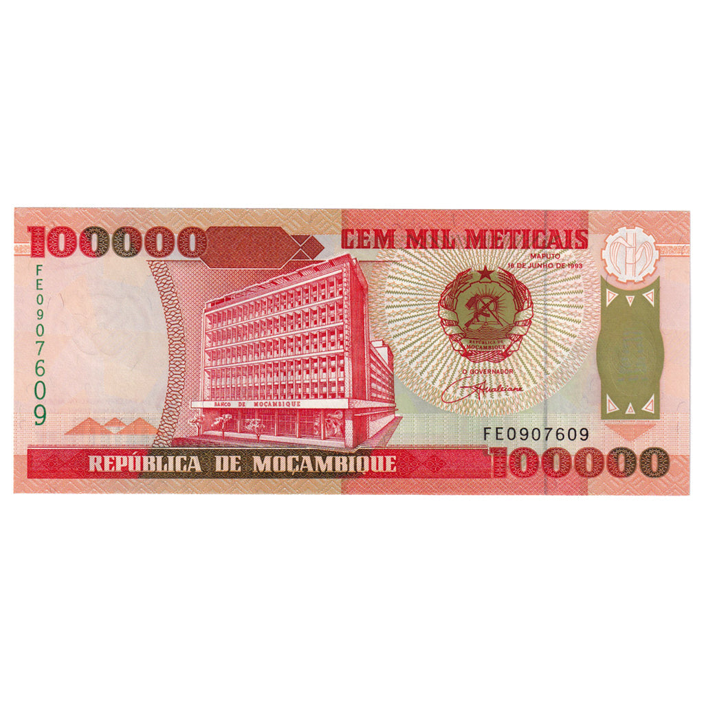 bankovka, 
  
  Mozambik, 
  
  100