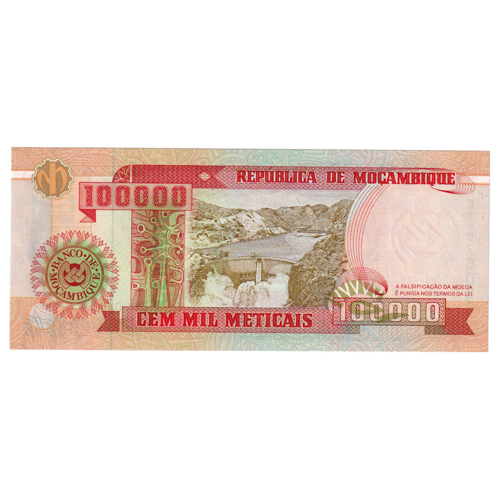 bankovka, 
  
  Mozambik, 
  
  100