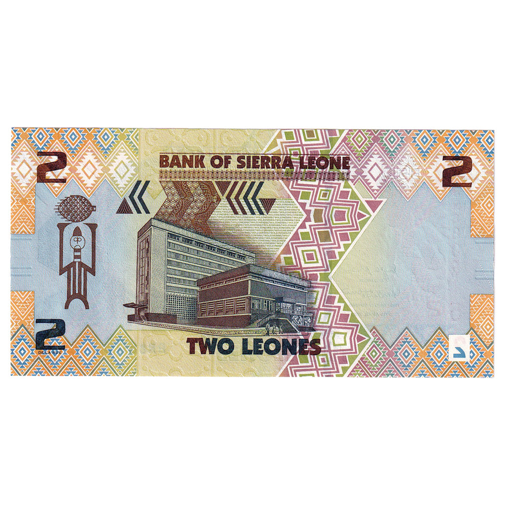 bankovka, 
  
  Sierra Leone, 
  
  2 Leone