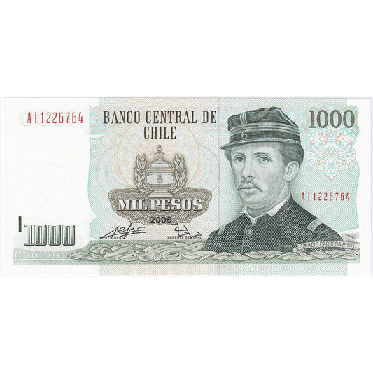 Čile, 
  
  1000 pesos, 
  
  2008