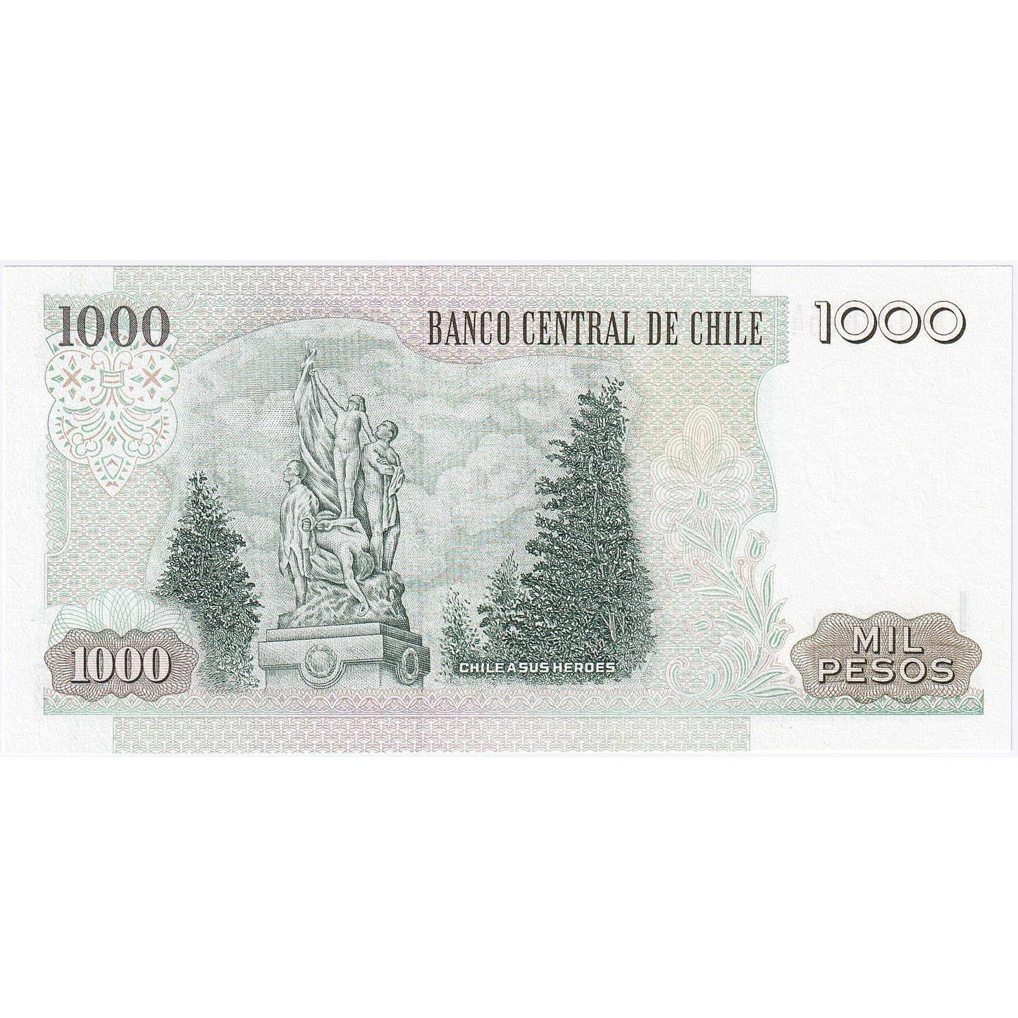 Čile, 
  
  1000 pesos, 
  
  2008