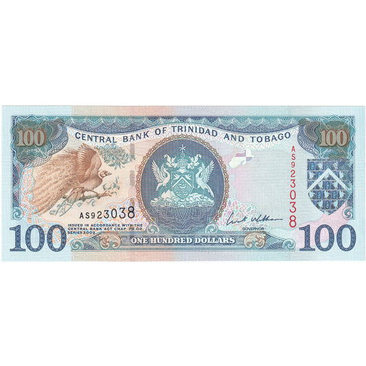 Trinidad a Tobago, 
  
  100 dolárov, 
  
  2002