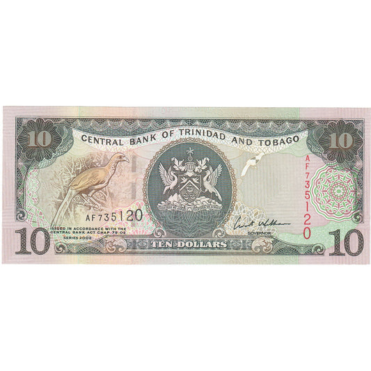 Trinidad a Tobago, 
  
  10 dolárov, 
  
  2002