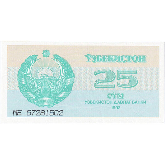 Uzbekistan, 
  
  25 súčet, 
  
  1992-1993