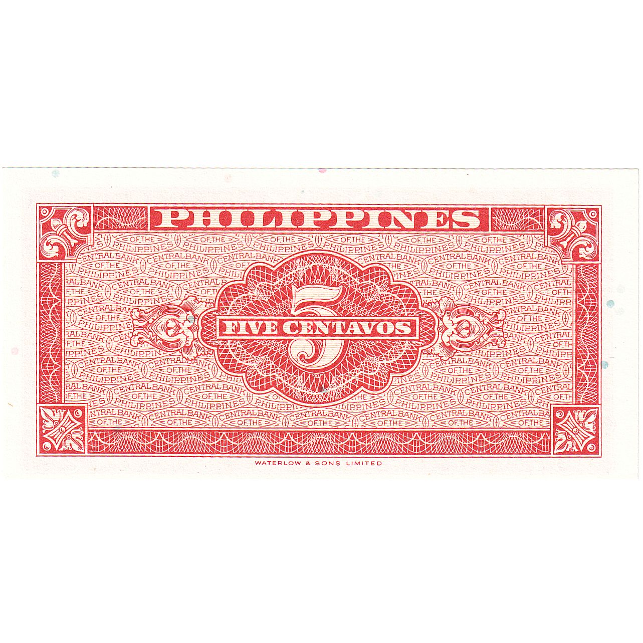 Filipíny, 
  
  5 Centavos, 
  
  1945