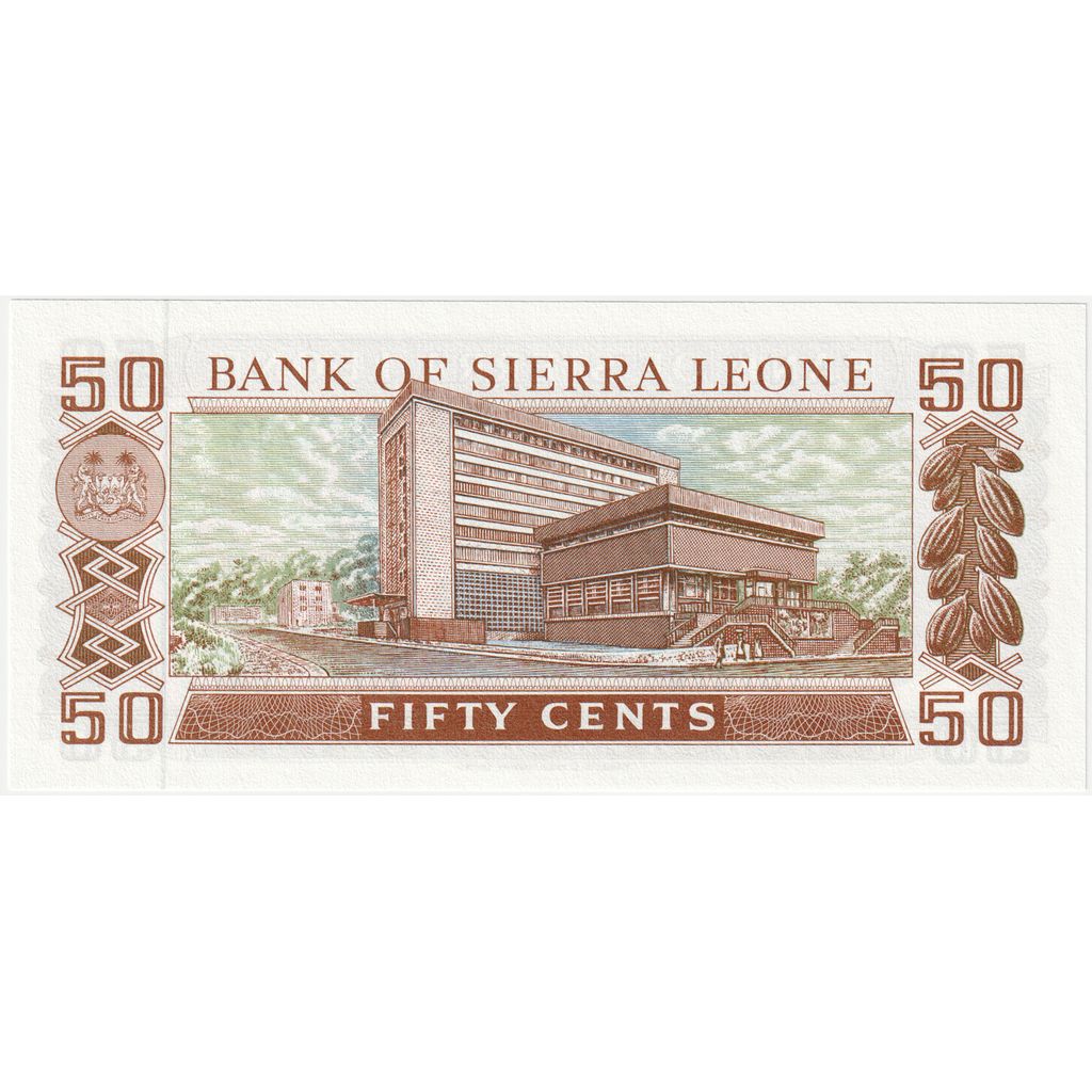 Sierra Leone, 
  
  50 centov, 
  
  NEDATOVANÉ (1984)