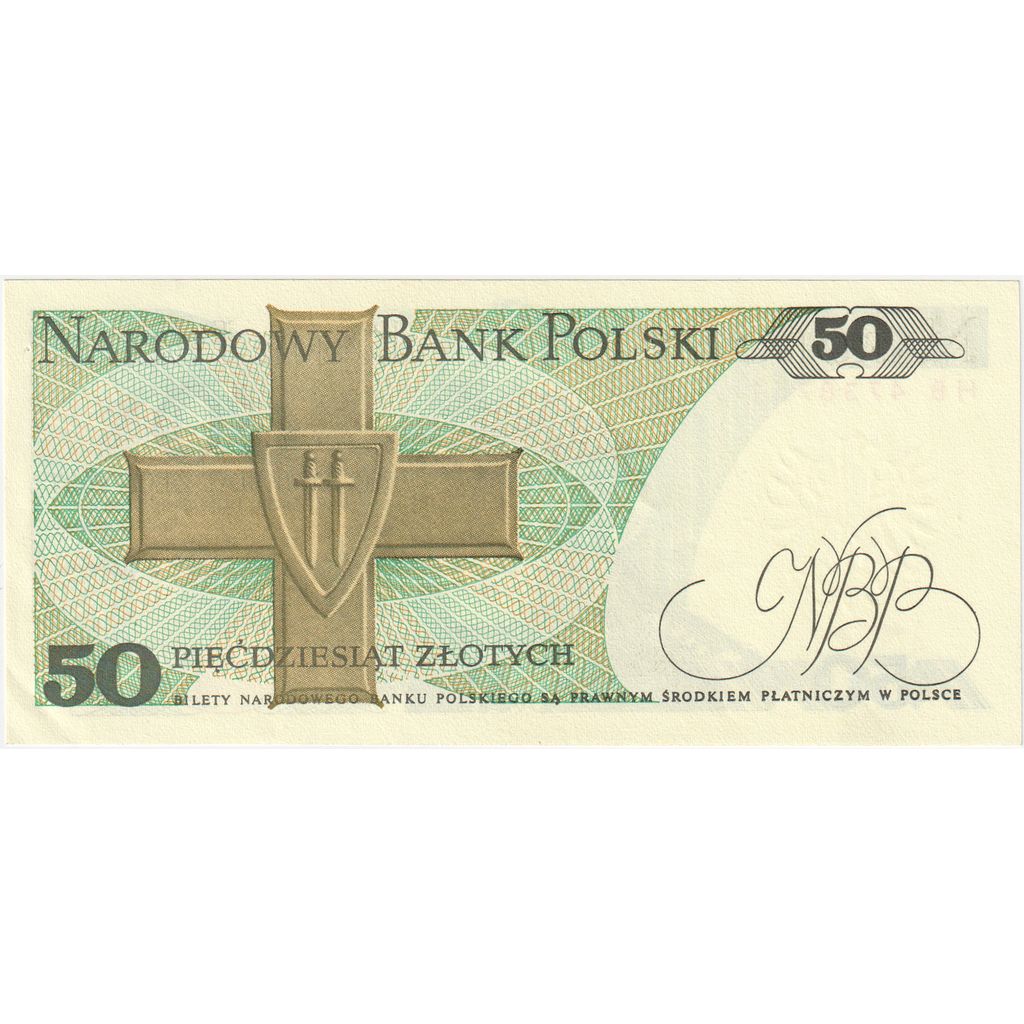 Poľsko, 
  
  50 zlotých, 
  
  1988