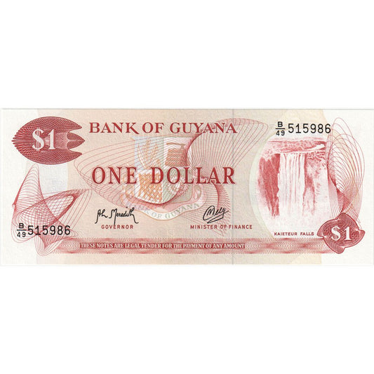 Guyana, 
  
  1 dolár, 
  
  KM: 21 g