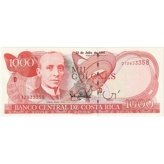 Kostarika, 
  
  1000 Colones, 
  
  1997