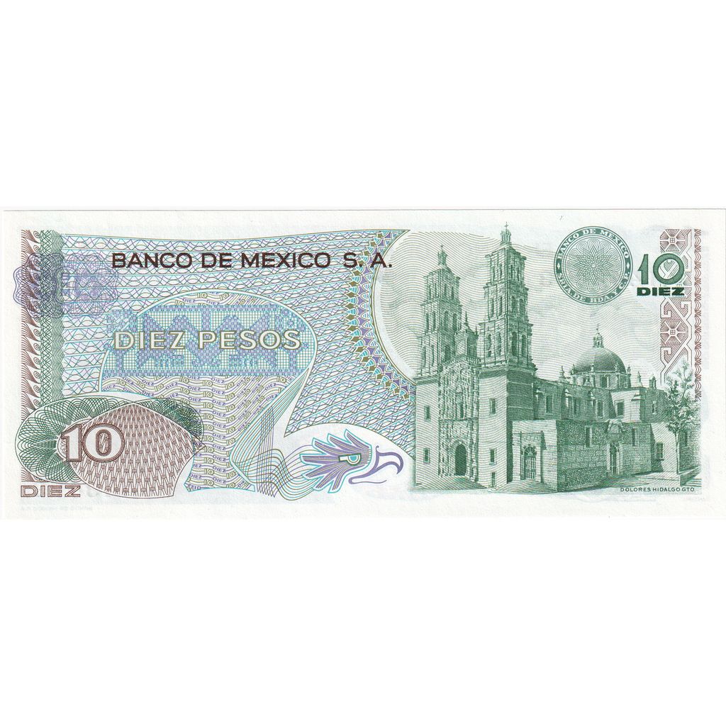 Mexiko, 
  
  10 pesos, 
  
  1977