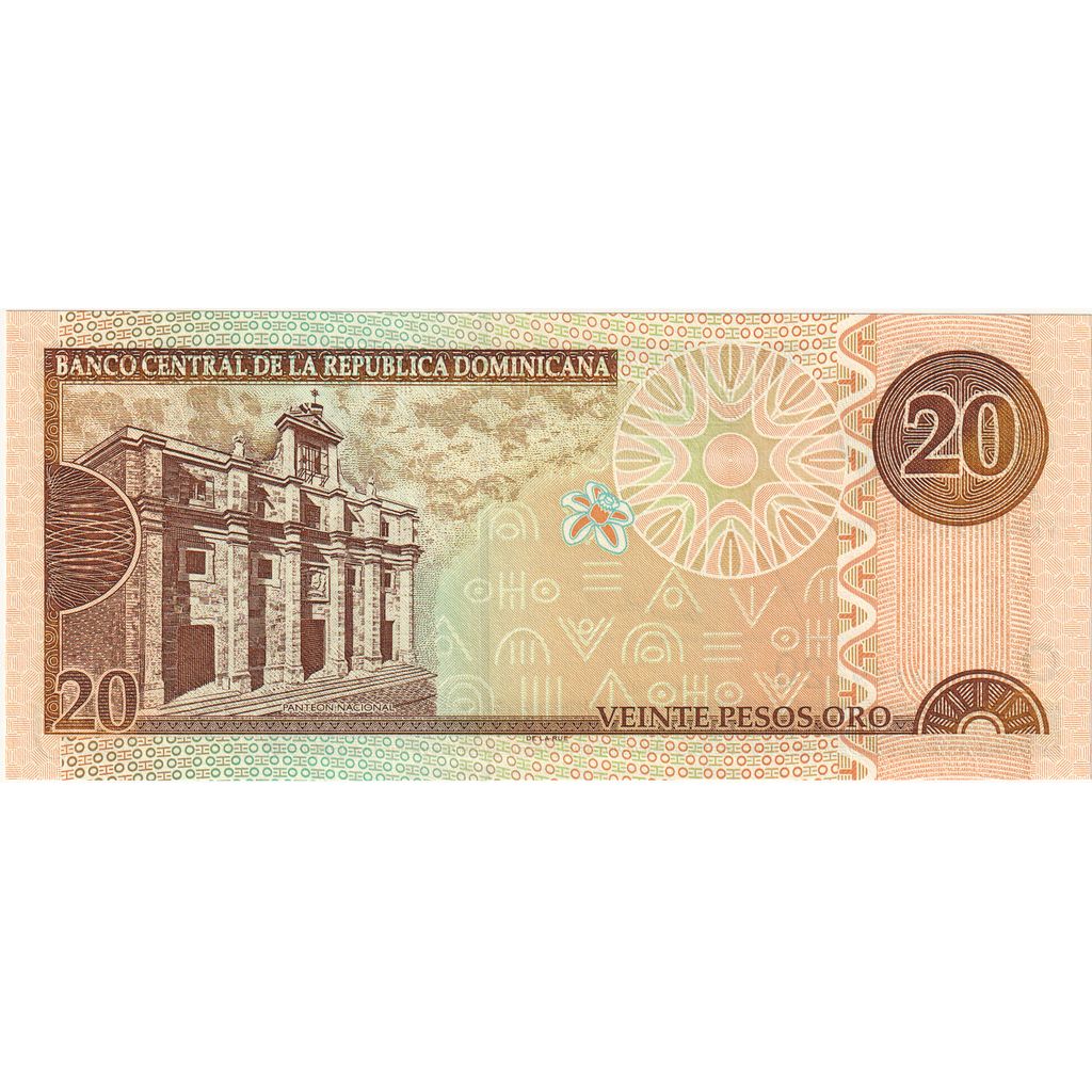 Dominikánska republika, 
  
  20 pesos oro, 
  
  2002