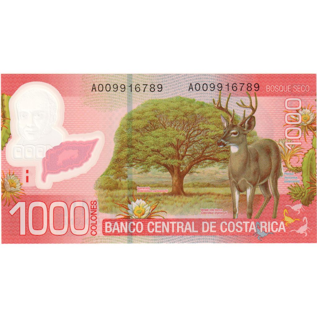 Kostarika, 
  
  1000 Colones, 
  
  2009