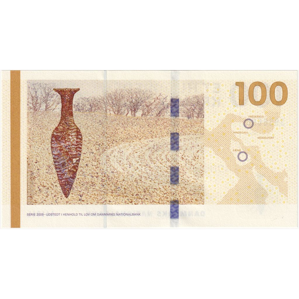 Dánsko, 
  
  100 korún, 
  
  2009