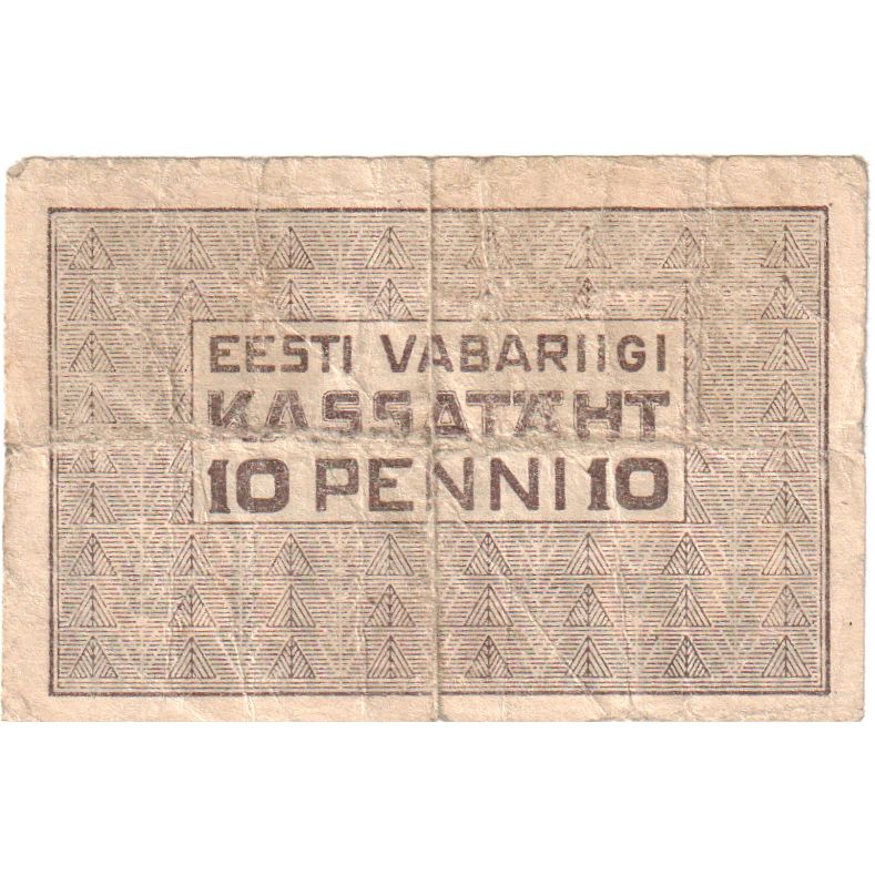 Estónsko, 
  
  10 centov, 
  
  1919