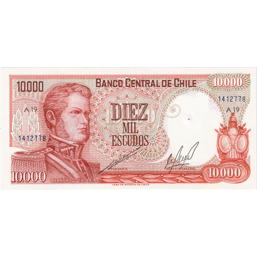 Čile, 
  
  10, 
  
  000 Escudos