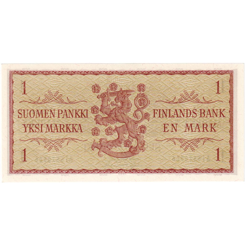 Fínsko, 
  
  1 Markka, 
  
  1963