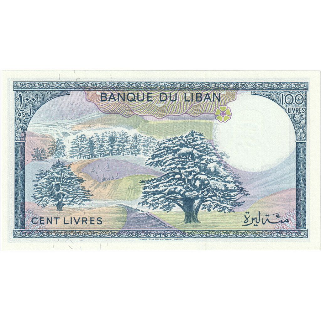 Libanon, 
  
  100 livre, 
  
  KM: 66 d