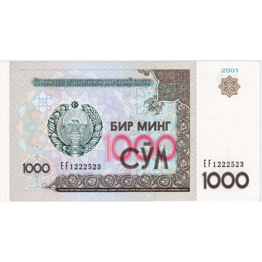 Uzbekistan, 
  
  1000 súčet, 
  
  2001