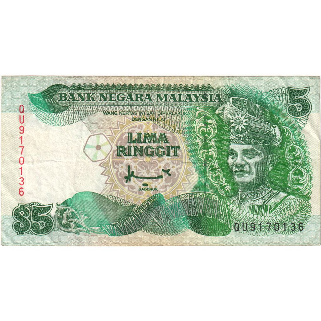 Malajzia, 
  
  5 Ringgit, 
  
  EF(40-45)