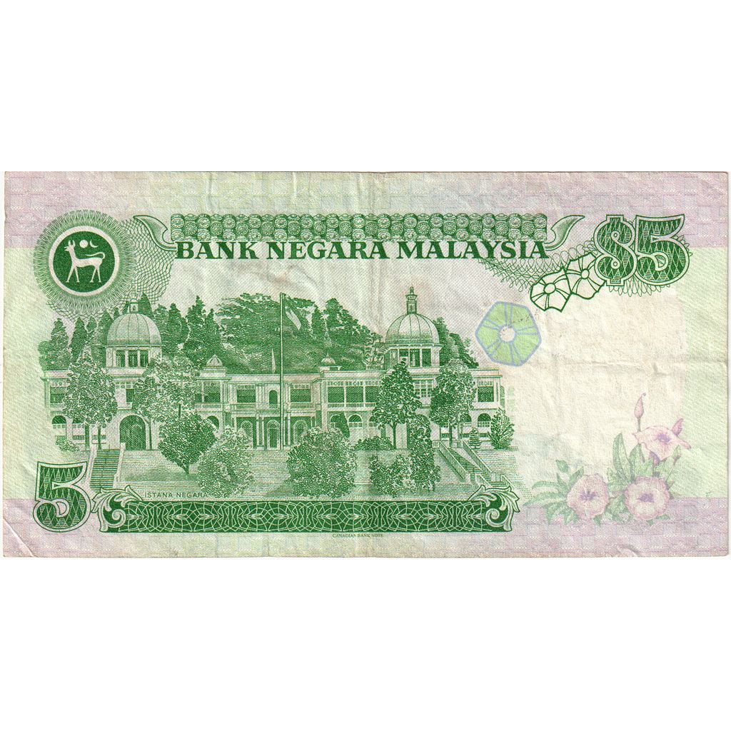 Malajzia, 
  
  5 Ringgit, 
  
  EF(40-45)