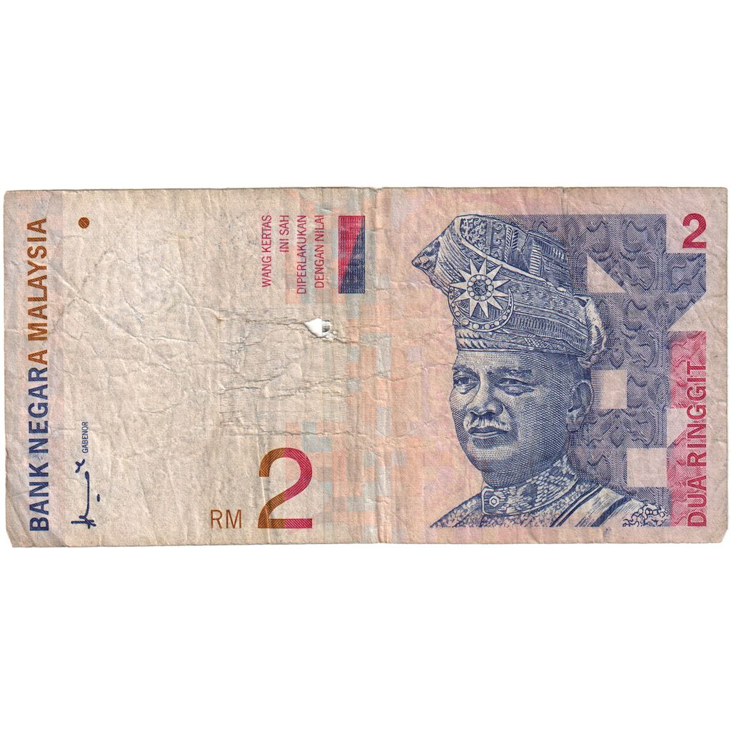 Malajzia, 
  
  2 Ringgit, 
  
  VF(20-25)