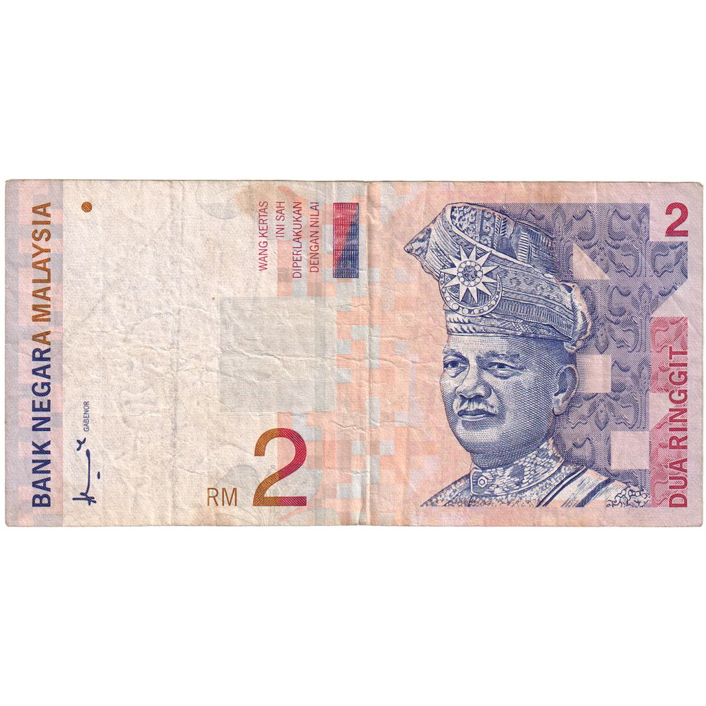 Malajzia, 
  
  2 Ringgit, 
  
  VF(30-35)