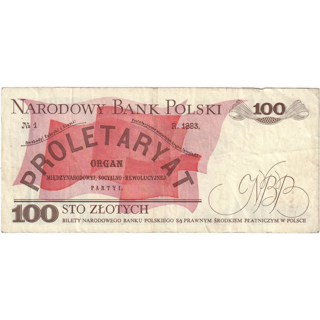 Poľsko, 
  
  100 zlotých, 
  
  12.12.1988