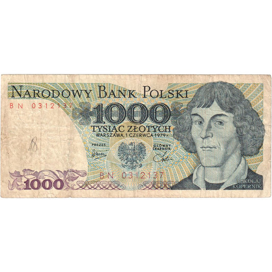 bankovka, 
  
  Poľsko, 
  
  1000 zlotých