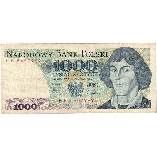 Poľsko, 
  
  1000 zlotých, 
  
  12.12.1982