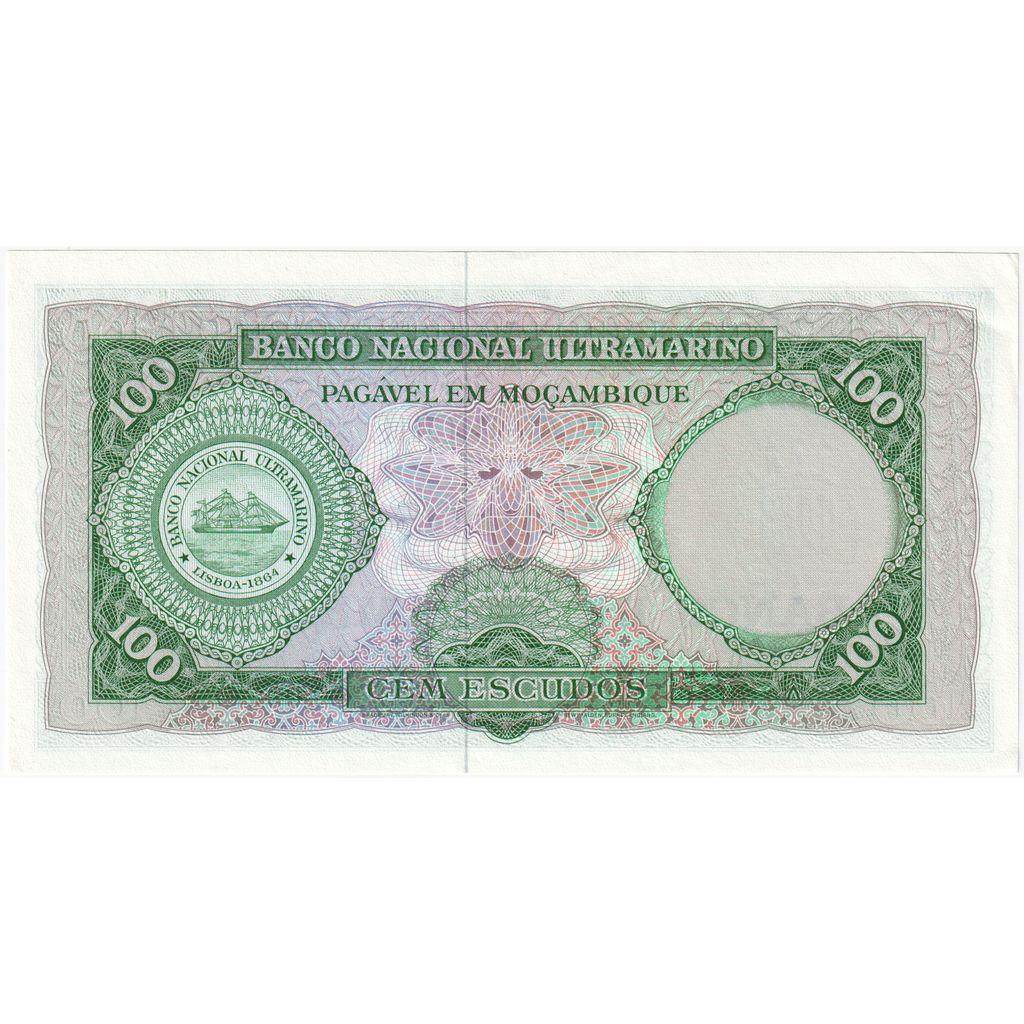 Mozambik, 
  
  100 Escudos, 
  
  1961-03-27