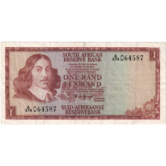 Južná Afrika, 
  
  1 rand, 
  
  EF(40-45)