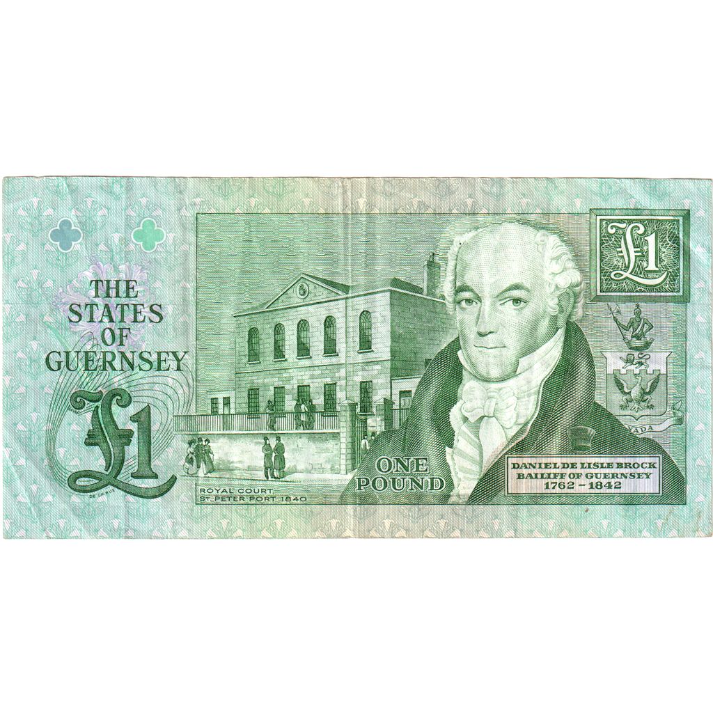 Guernsey, 
  
  1 libra, 
  
  EF(40-45)