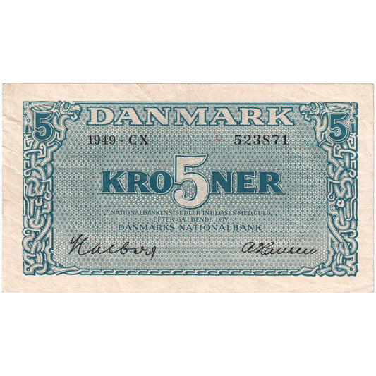 Dánsko, 
  
  5 korún, 
  
  EF(40-45)